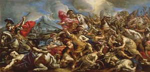 Joshua Stopping the Sun to Defeat the Amalekites